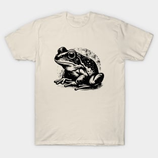 Grunge Retro Frog - Stamp Style - Frog Lover T-Shirt